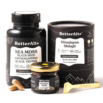 Himalayan Shilajit Sea Moss, Ashwagandha, Black Pepper