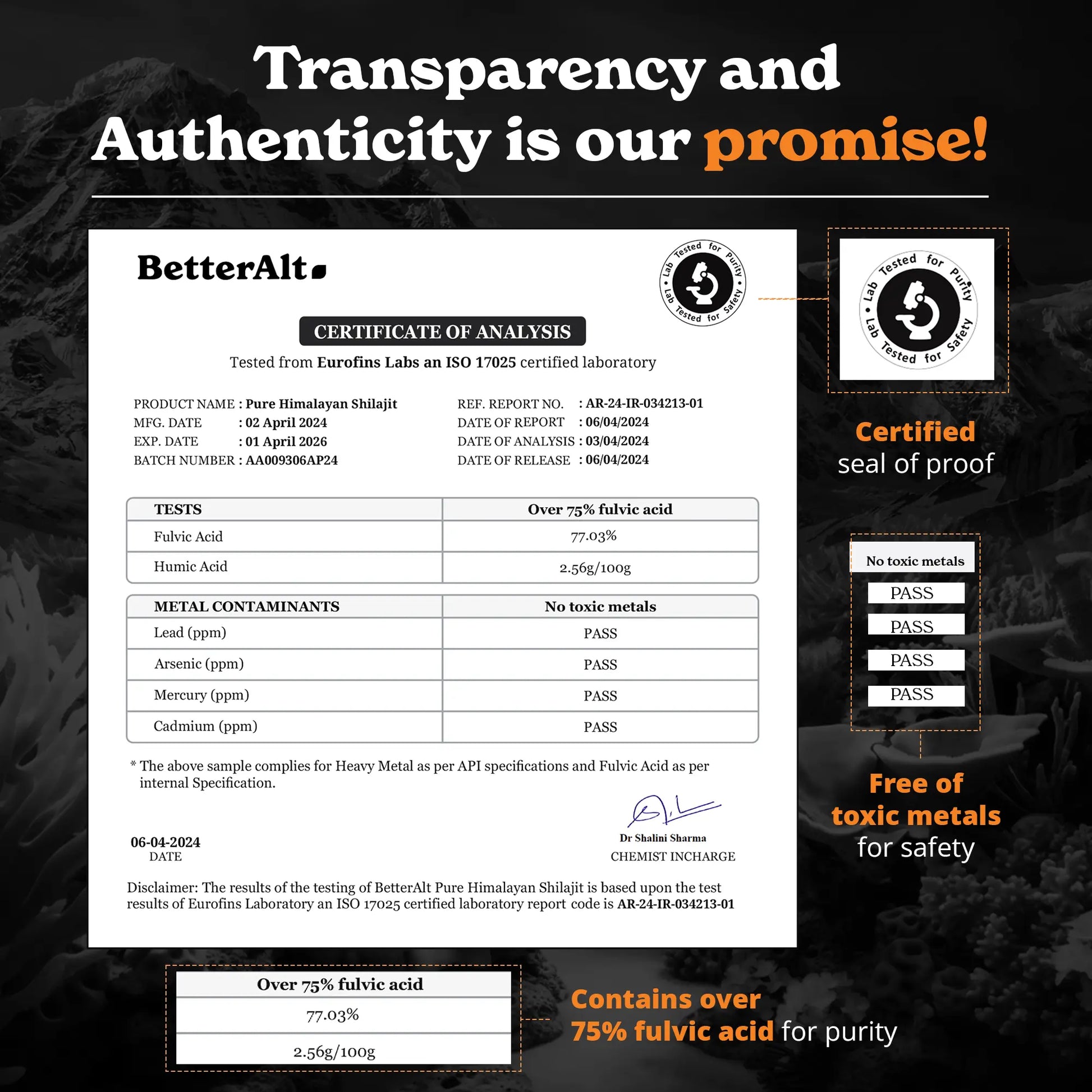 Himalayan Shilajit Sea Moss, Ashwagandha, Black Pepper